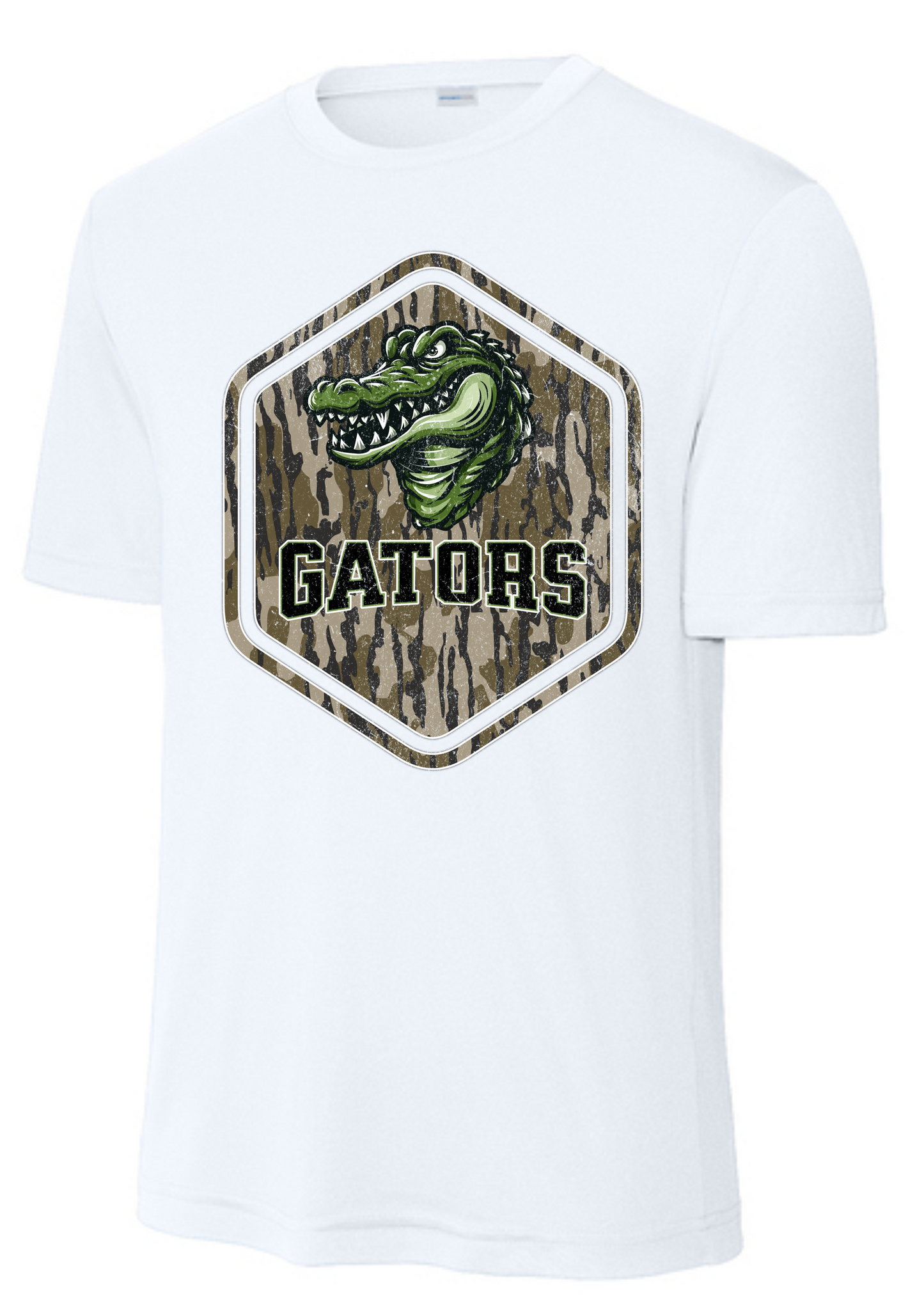 Camo Gator SS Sport Tek DriFit Shirt