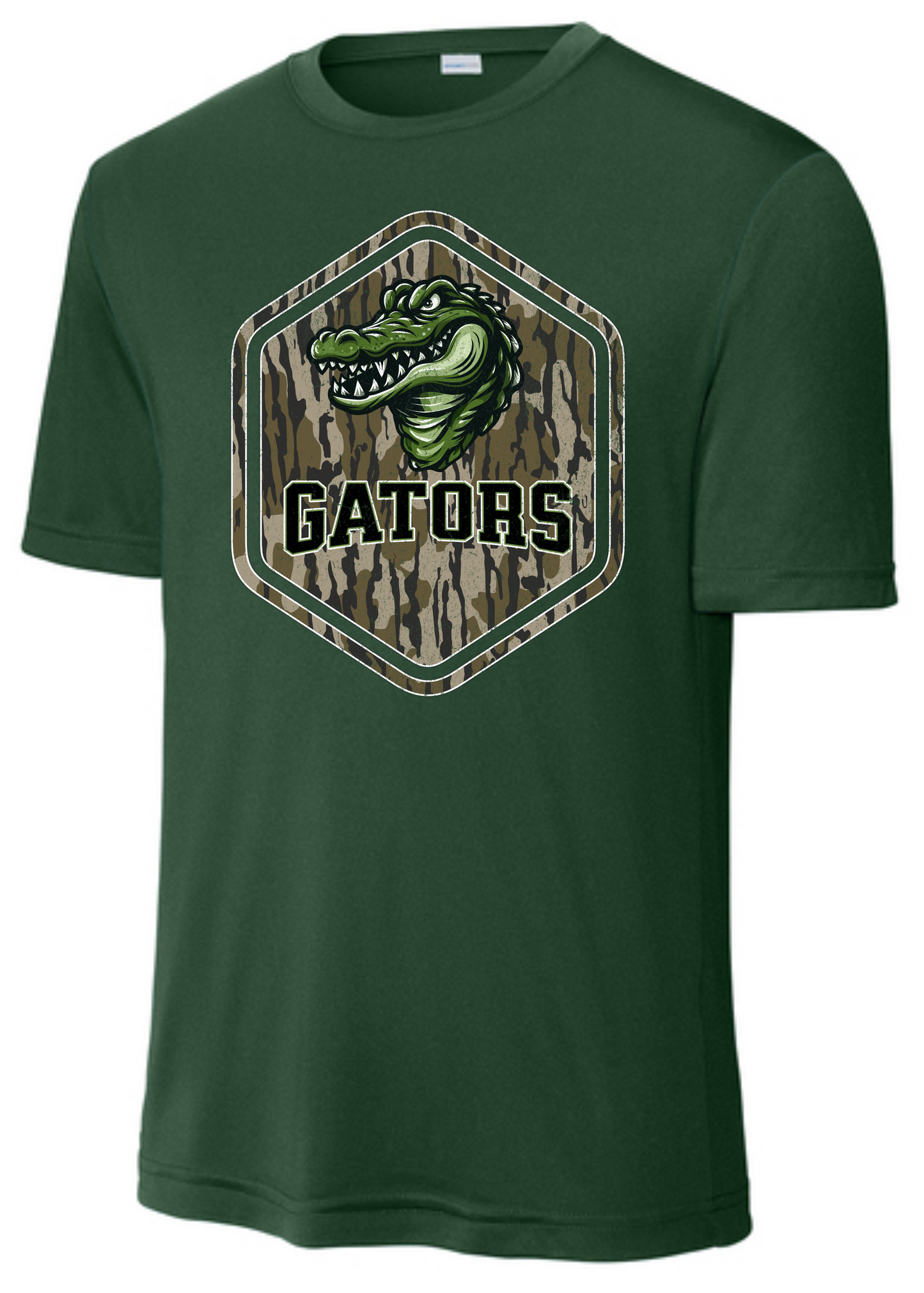 Camo Gator SS Sport Tek DriFit Shirt