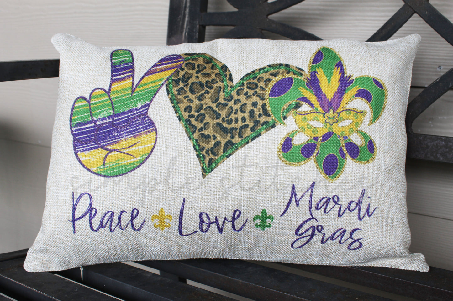 Mardi Gras Pillow Cover