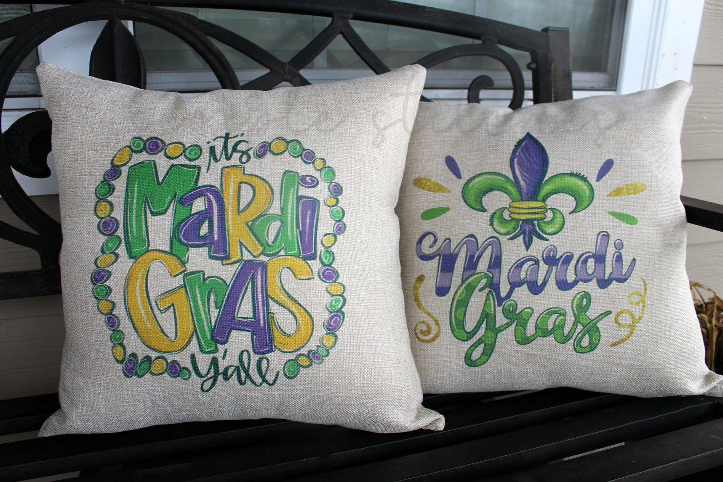 Mardi Gras Pillow Cover